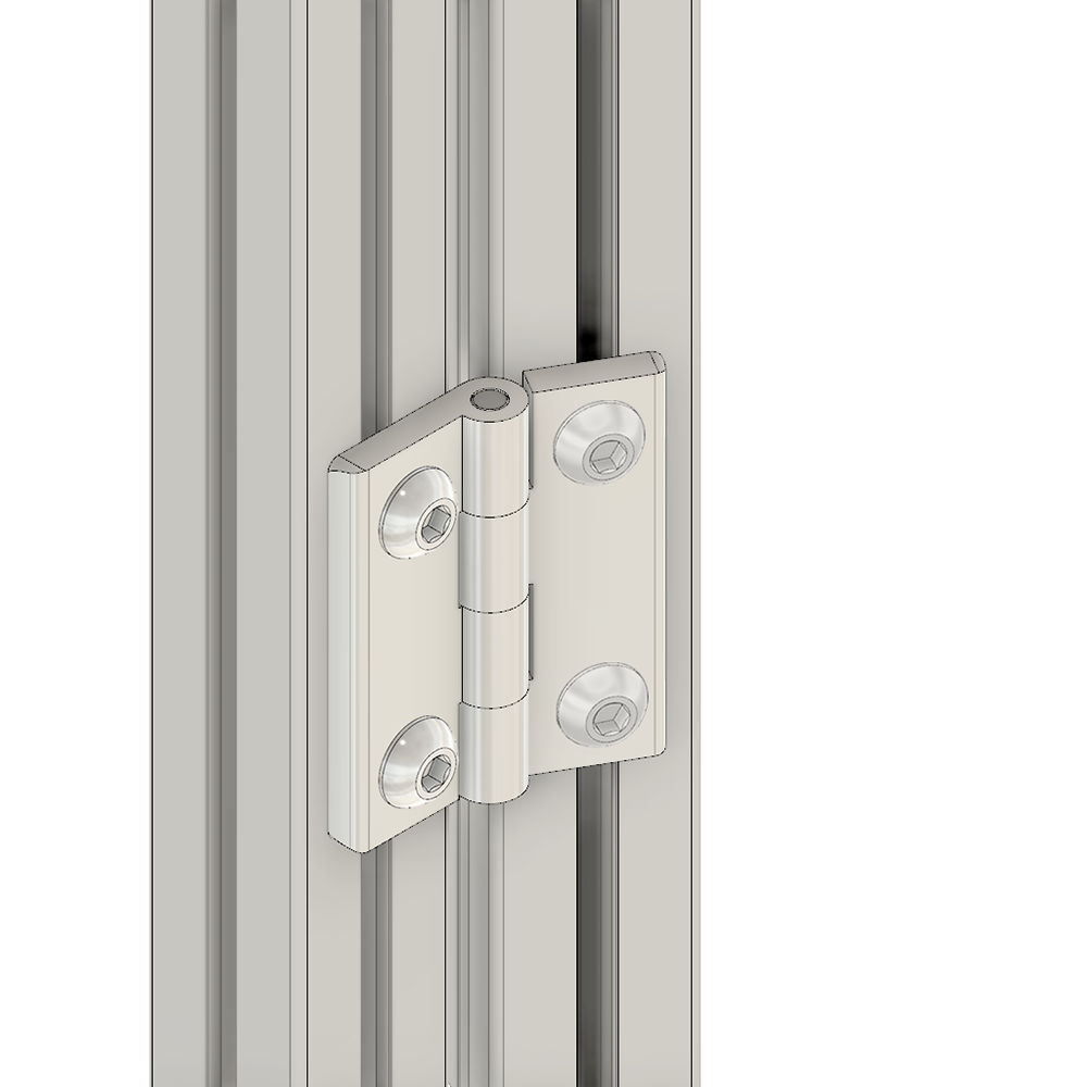 51-030-1 MODULAR SOLUTIONS ALUMINUM HINGE<br>45 BUTT W/HARDWARE